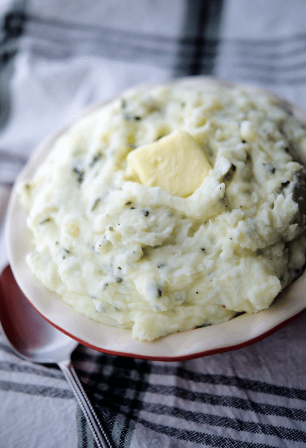 whipped potatoes in a bowl