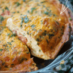 roasted tomato caprese quiche